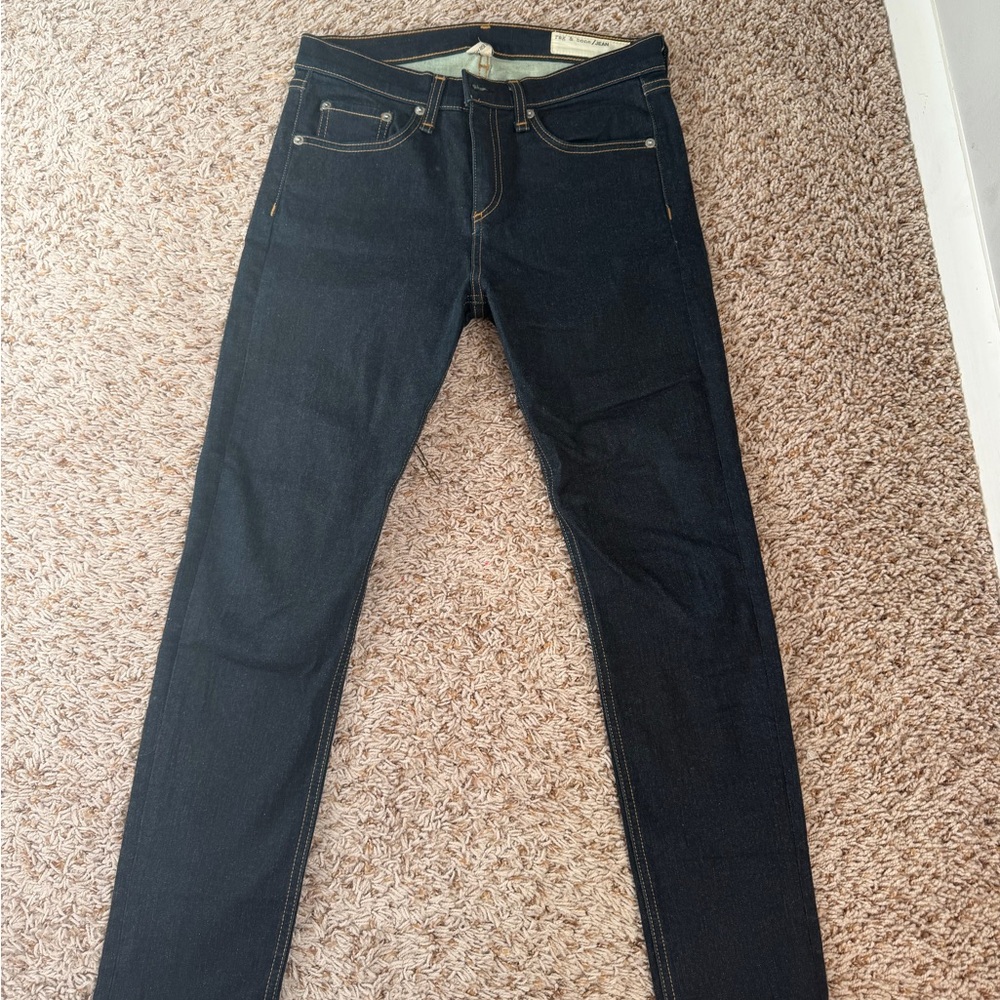 rag & bone women’s Deep Indigo Skinny Jeans